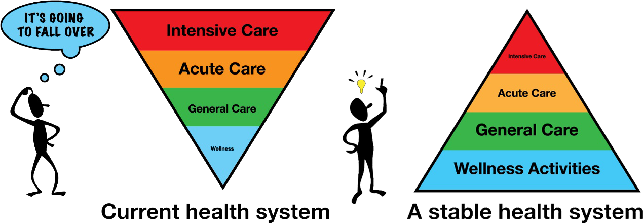the health system The Current Health System needs to be flipped