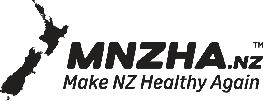 MNZHA logo black Make New Zealand Healthy Again logo